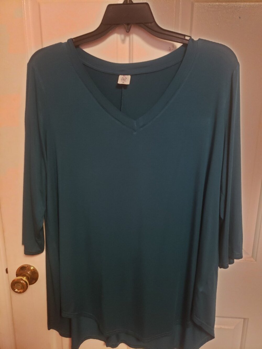 Like Love 2X soft jersey knit top.